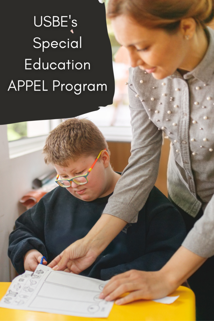 For information on USBE's Special Education APPEL Program, click here.